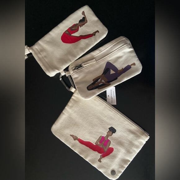 ATHLETA: Artist Series Coffee Run Pouch Set sz OS (NWT) - Picture 7 of 8